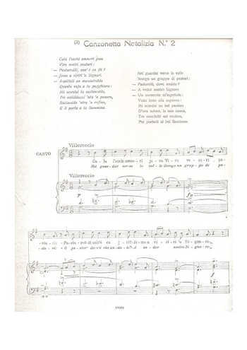 Canzonetta Natalizia N°2 Partitions gratuites